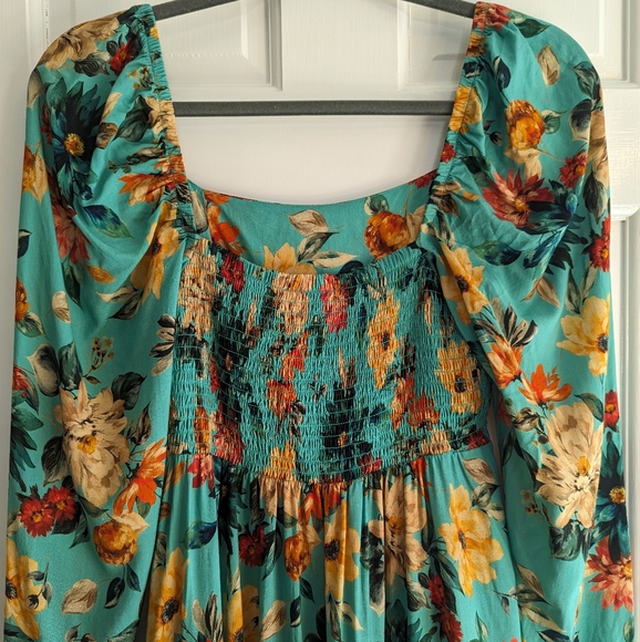 Johnny Was Jade Boho Floral long sleeve Bonita wedding guest midi dress … - Picture 9 of 12